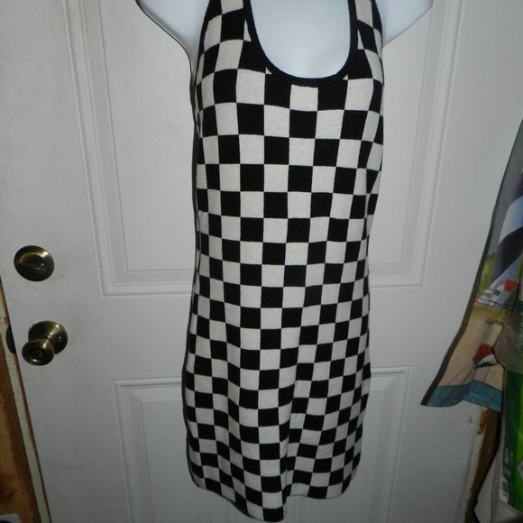 Just Polly JrsHalter CheckerBoard Comfy Sexy Dress🆕FAST⌚📦🏃🏻💨⚡ - Picture 13 of 15